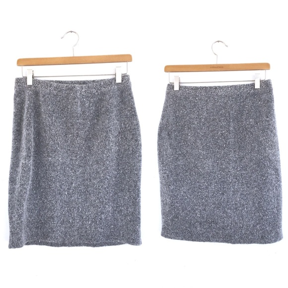 Vintage silk & angora pencil skirt - Picture 5 of 8